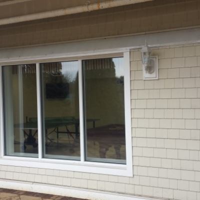 White Painted Aluminum Windows